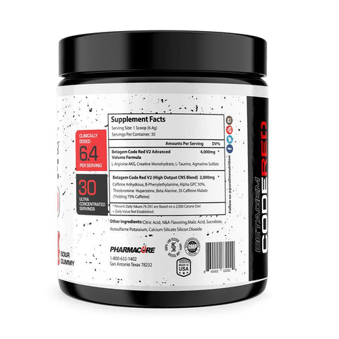 BetaGem CodeRed V2 - Pre-Workout - Pureline Nutrition